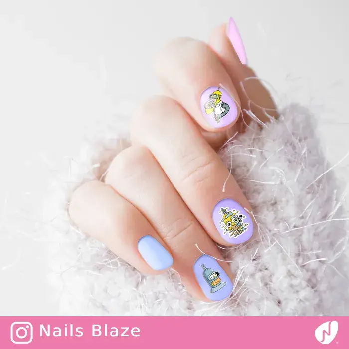 Homer Simpson | Cartoon Nails - NB96